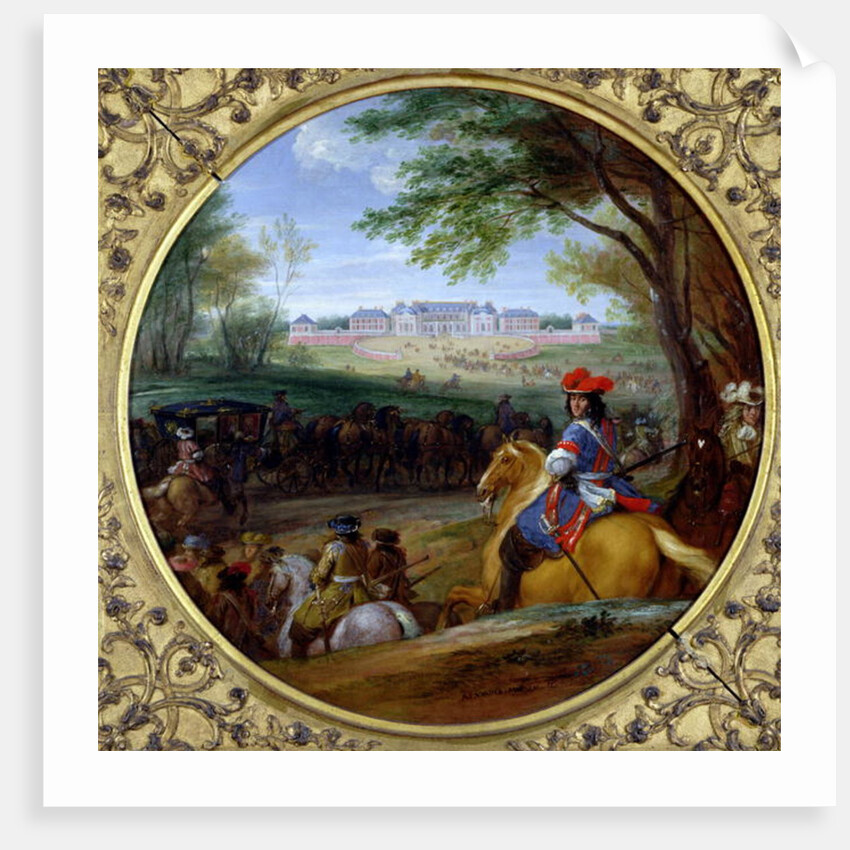 View of the Palace of Versailles in 1669 by Adam Frans van der Meulen