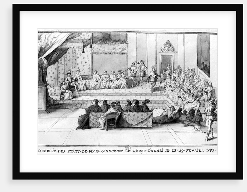 The Assembly of the Blois Estates convened on the 29th February 1588 by Henri III, King of France, after 1588 by French School