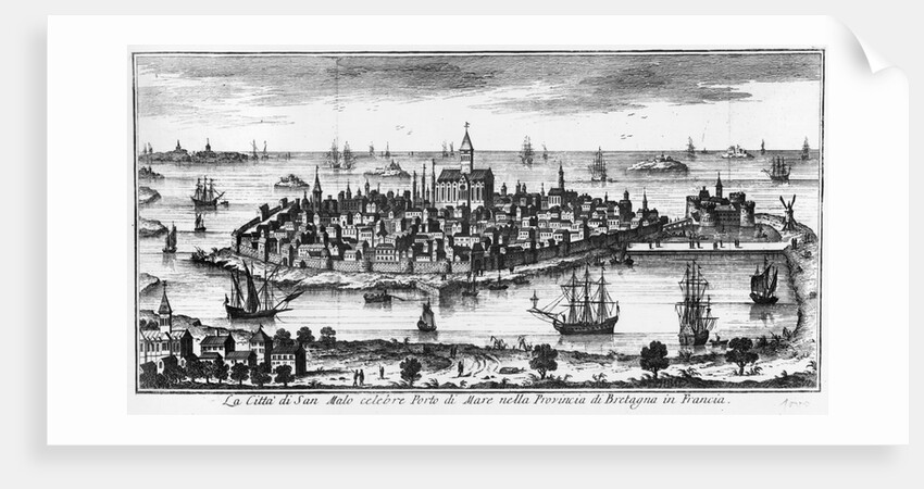 View of St. Malo by Italian School