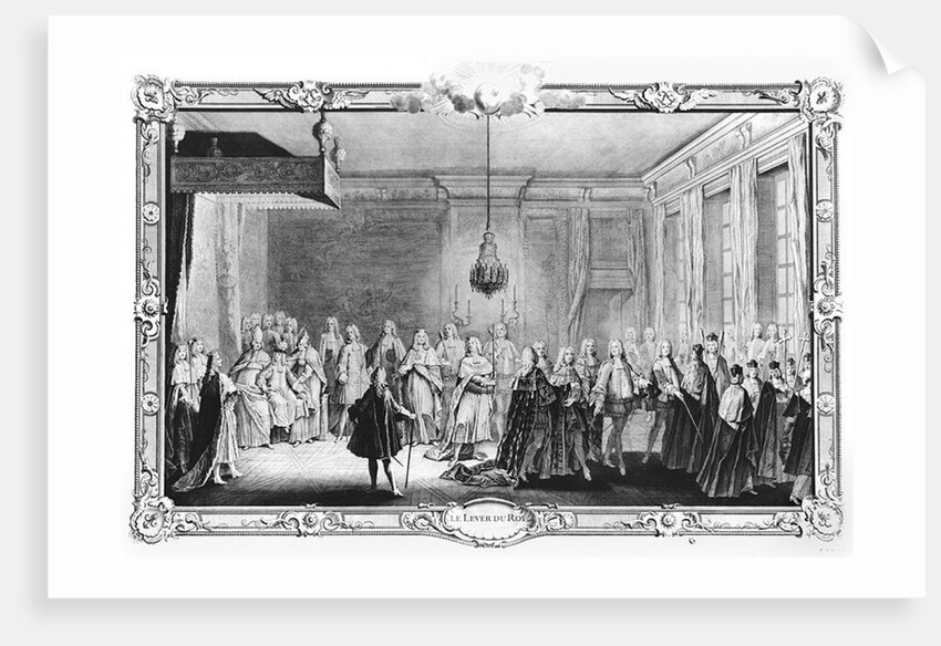 The Levee of King Louis XV by French School