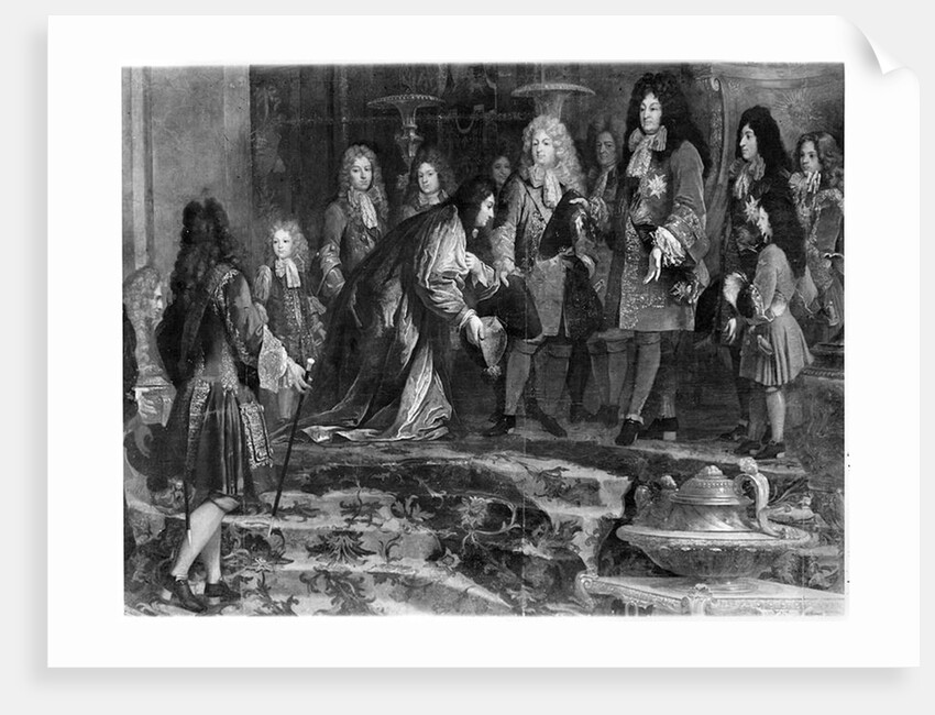 The Doge of Genoa offering his apologies to Louis XIV the 15th May 1685, 1715 by Claude-Guy Halle