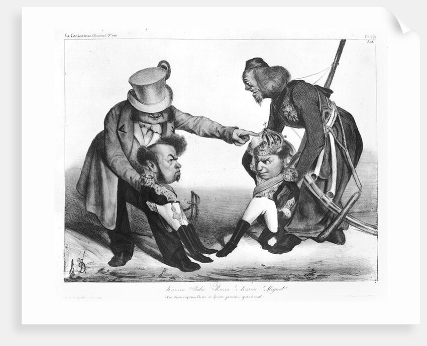 The Civil War in Portugal bringing into conflict Pedro I, Emperor of Brazil & King of Portugal and Dom Miguel, 1832-34 by Honore Daumier