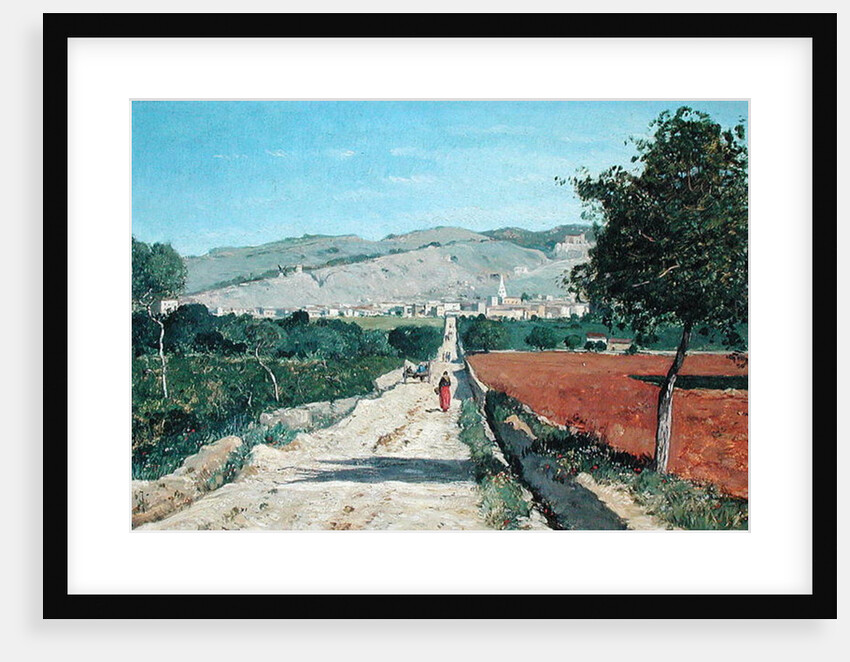 Landscape in Provence. View from Saint-Saturnin-d'Apt, 1867 by Paul Camille Guigou