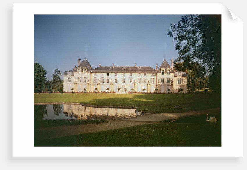 View of the garden facade, built in 1622 by French School