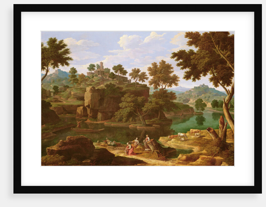 Landscape with a River by Etienne Allegrain