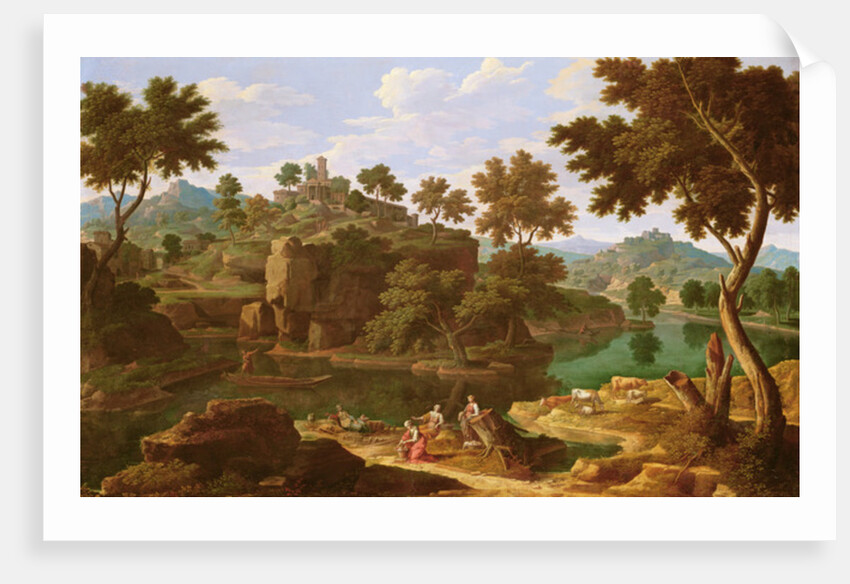 Landscape with a River by Etienne Allegrain