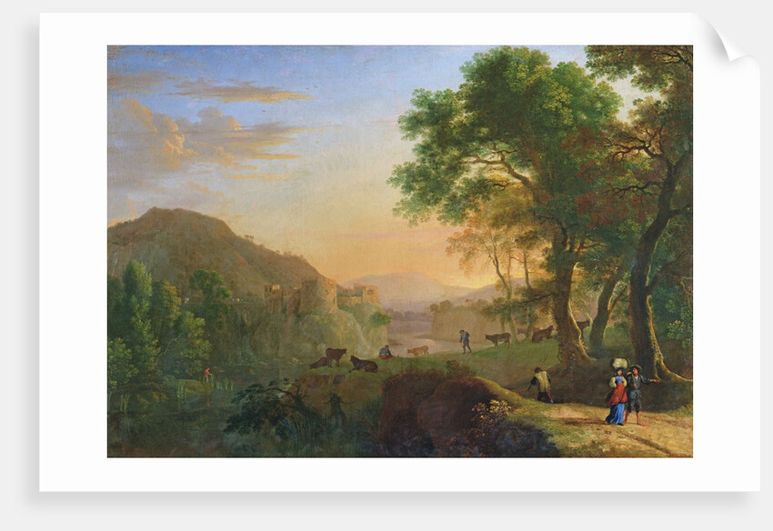 Setting Sun, Italy by Herman van Swanevelt