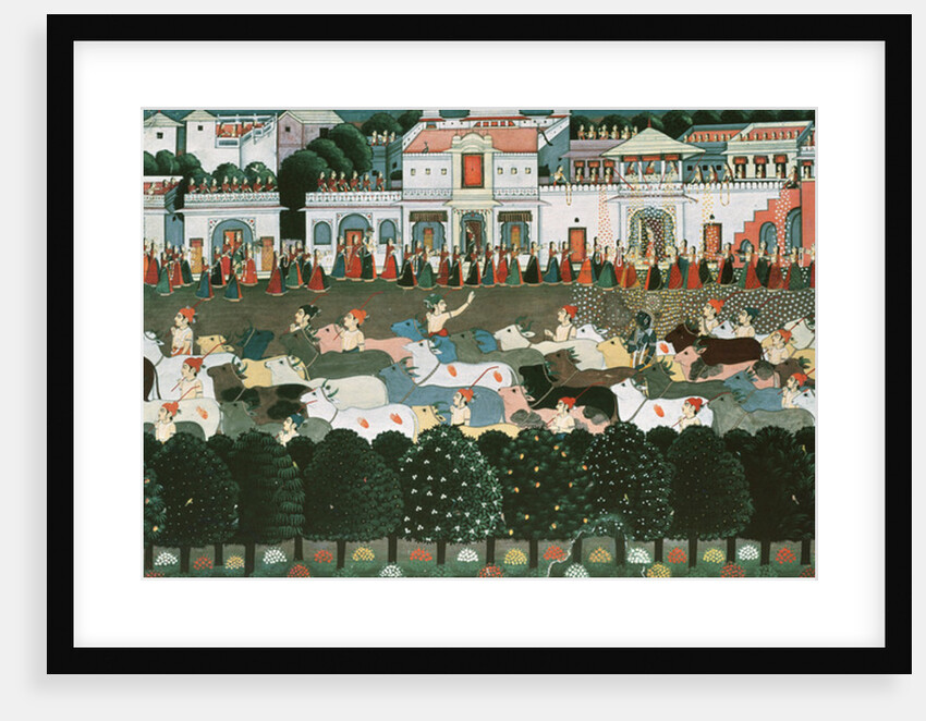 Returning to the Cowshed 8:l'heure du retour a l'etable; by Indian School