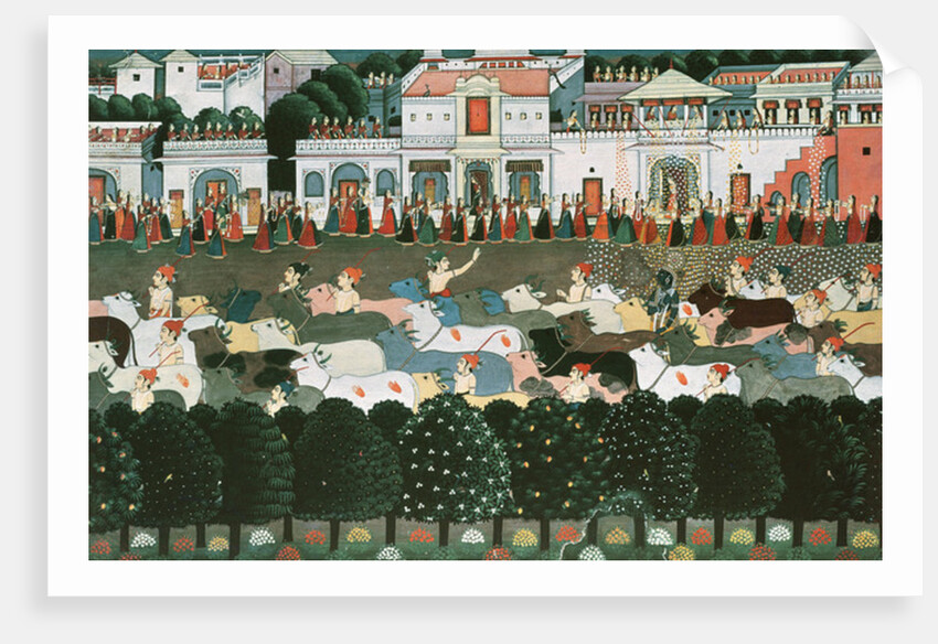 Returning to the Cowshed 8:l'heure du retour a l'etable; by Indian School