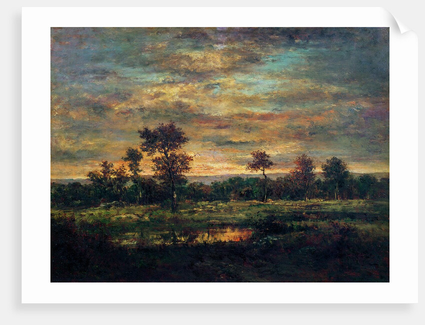 Pond at the Edge of a Wood by Theodore Rousseau