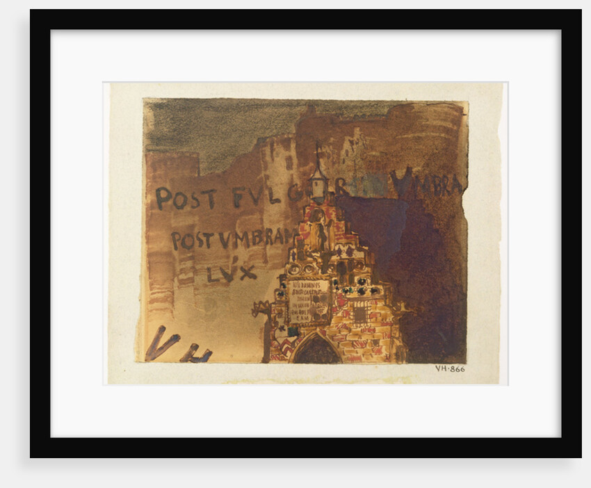 House of Chevalier de Saint-Georges, Heidelberg by Victor Hugo