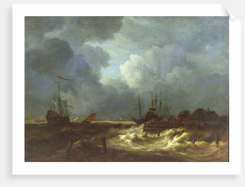 The Tempest by Jacob Isaaksz. or Isaacksz. van Ruisdael