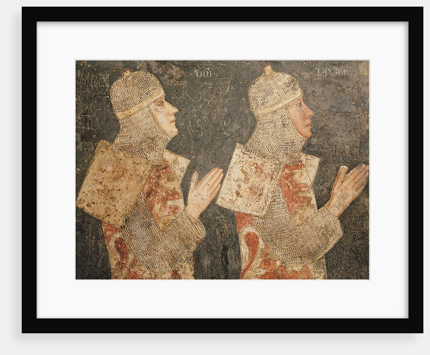 Two crusaders of the Minutolo family by Pietro Cavallini