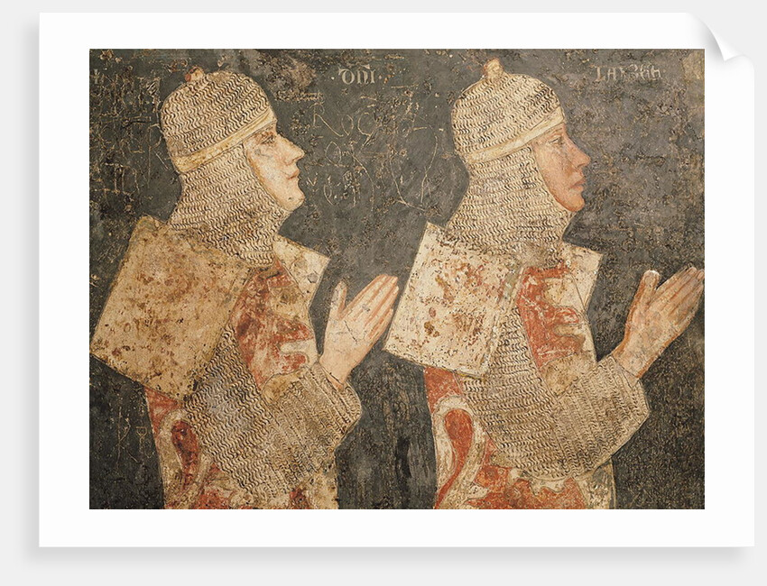 Two crusaders of the Minutolo family by Pietro Cavallini