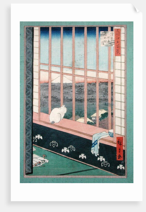 Asakusa Rice Fields during the festival of the Cock by Ando or Utagawa Hiroshige