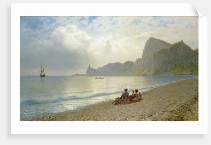 On the Beach, 1884 by Lef Feliksovich Lagorio