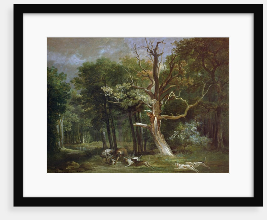 Wolf Hunt in the Forest of Saint-Germain, 1748 by Jean-Baptiste Oudry