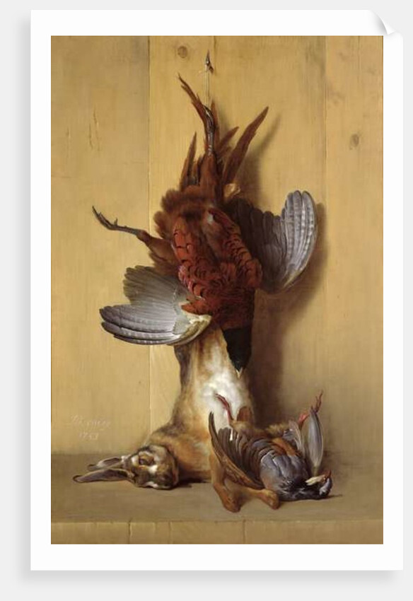 Still Life with a Hare, a Pheasant and a Red Partridge, 1753 by Jean-Baptiste Oudry