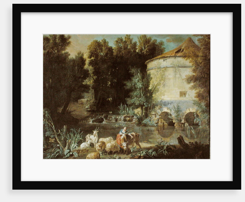 Landscape with a Round Tower, 1737 by Jean-Baptiste Oudry