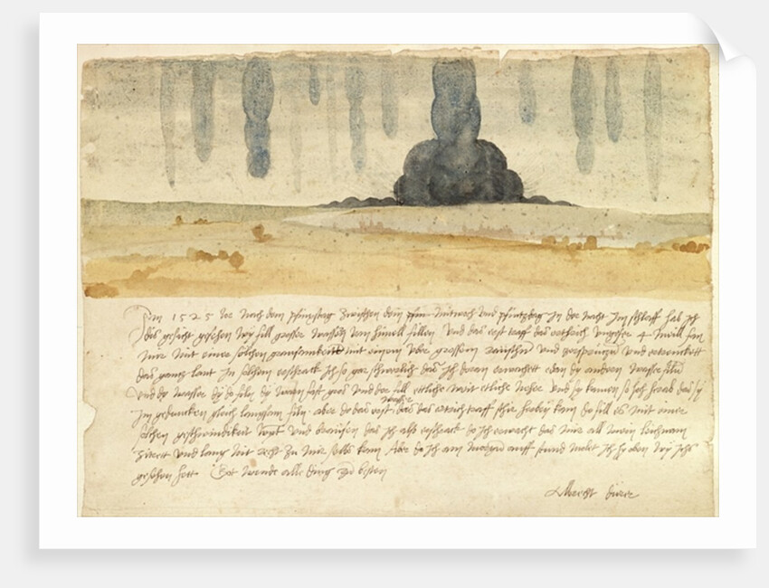 Dream landscape with text, 1526 by Albrecht Dürer or Duerer