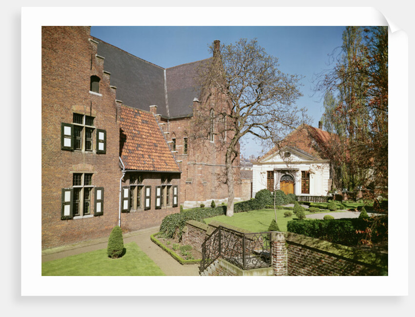 View of the House of the Abbess, the refectory and a dormitory by School Flemish
