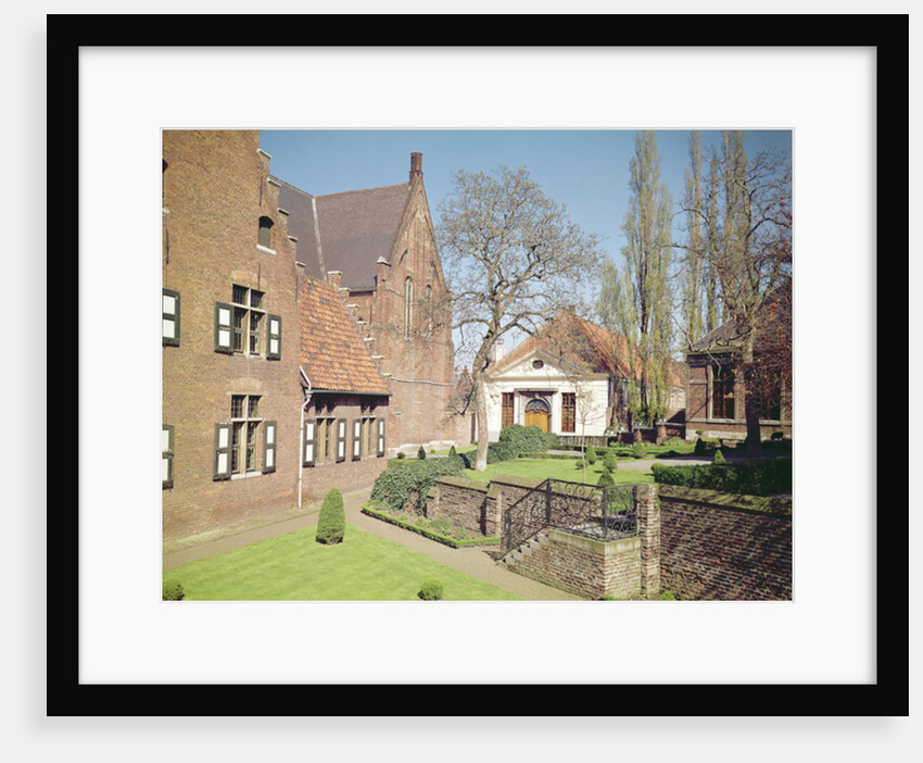 View of the House of the Abbess, the refectory and a dormitory by School Flemish