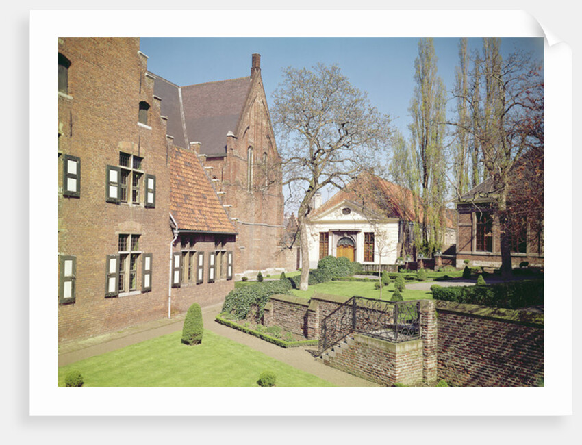 View of the House of the Abbess, the refectory and a dormitory by School Flemish