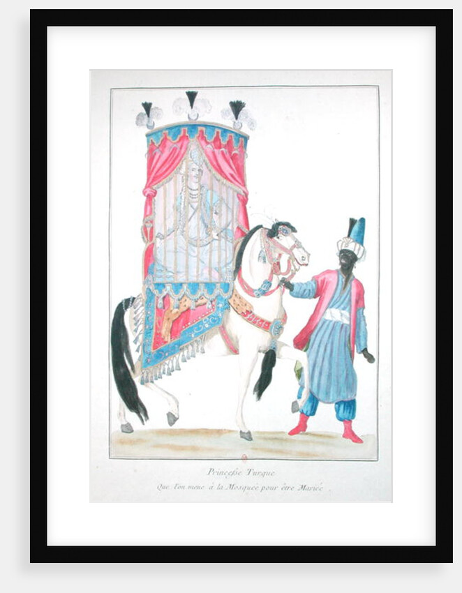 Turkish princess on her way to the mosque for her marriage by French School