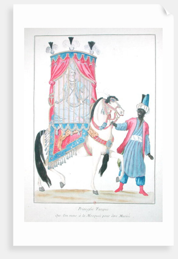 Turkish princess on her way to the mosque for her marriage by French School