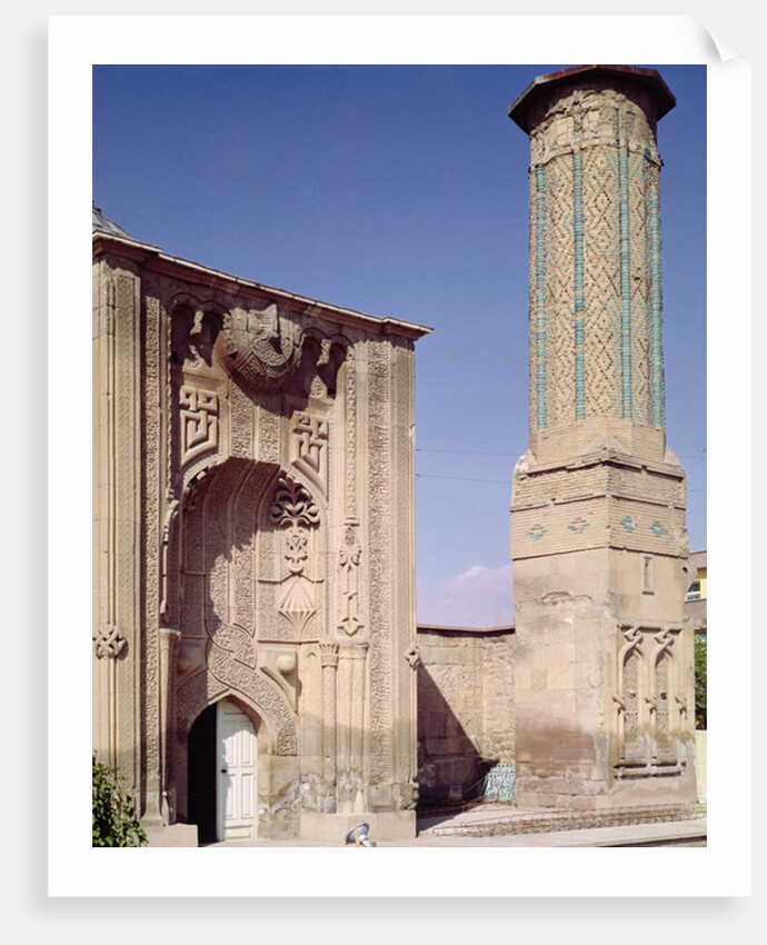 Entrance portal and minaret, built c.1260-65 by Islamic School