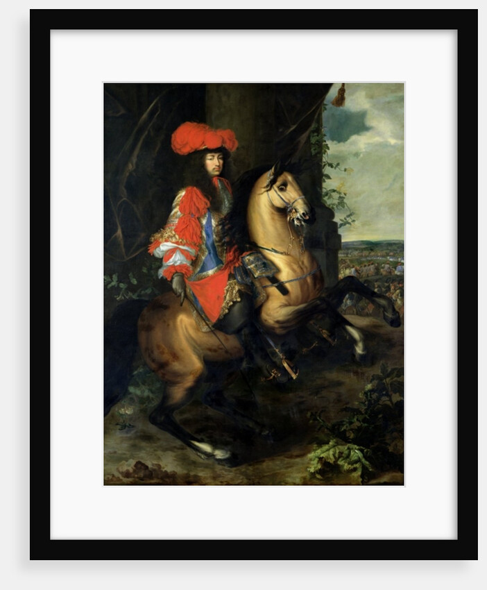Equestrian Portrait of Louis XIV by Charles & Meulen Adam van der Le Brun
