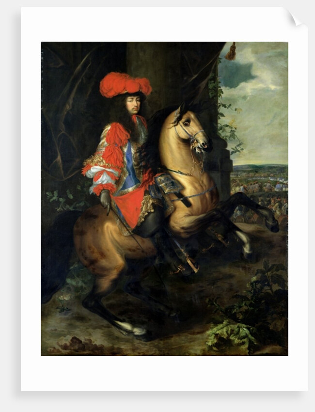 Equestrian Portrait of Louis XIV by Charles & Meulen Adam van der Le Brun