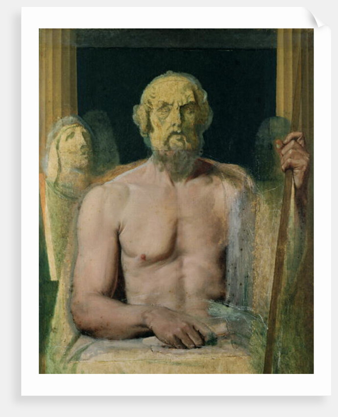 Homer, study for The Apotheosis of Homer, 1826-27 by Jean Auguste Dominique Ingres