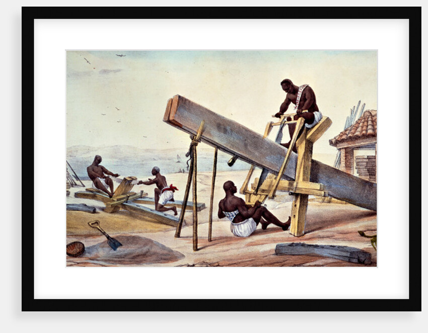 Negro Woodcutters by Jean Baptiste Debret