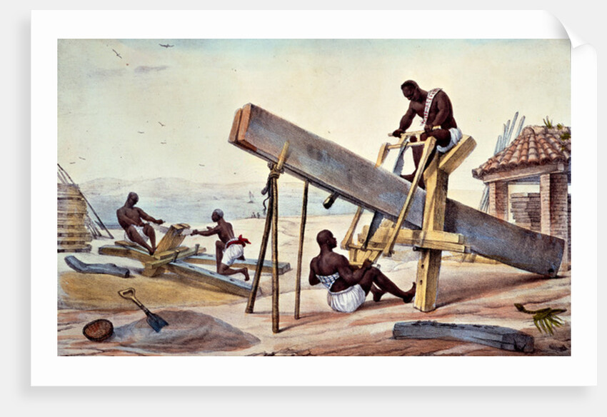 Negro Woodcutters by Jean Baptiste Debret