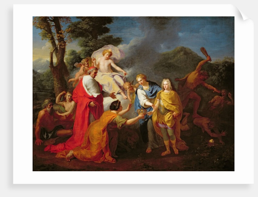 Allegory of the Recognition of Philippe de France Duke of Anjou as King of Spain, 24th November 1700, before 1704 by Henri Antoine de Favanne