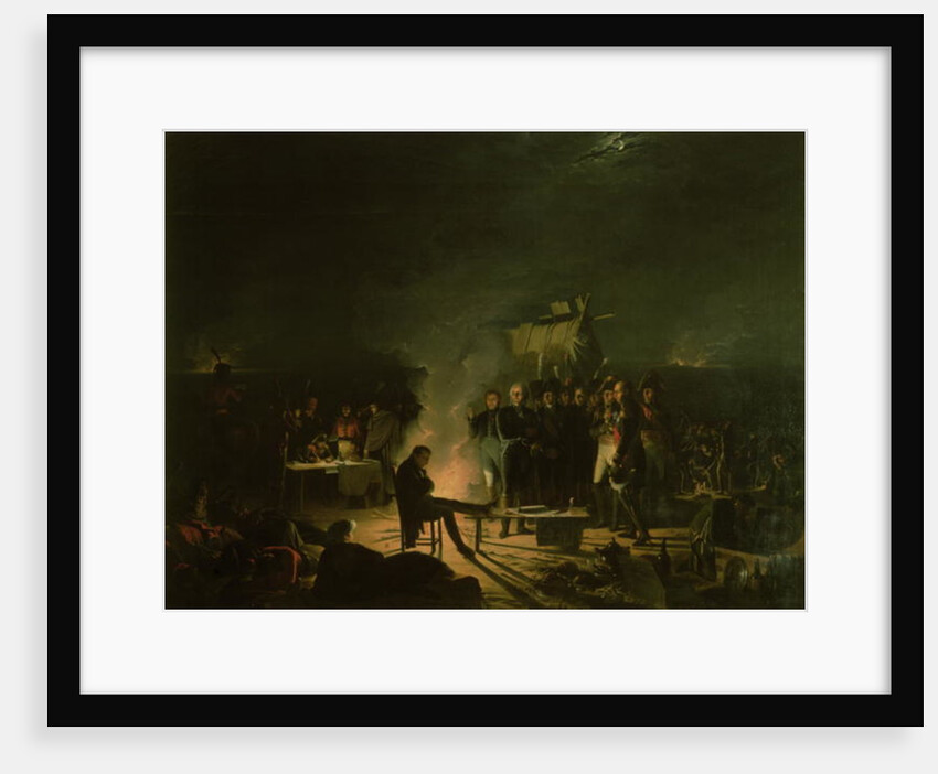 Bivouac of Napoleon I on the Battlefield of the Battle of Wagram, 5th-6th July 1809, 1810 by Adolphe Roehn