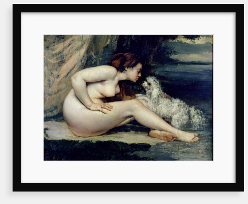 Female Nude with a Dog 1861-62 by Gustave Courbet