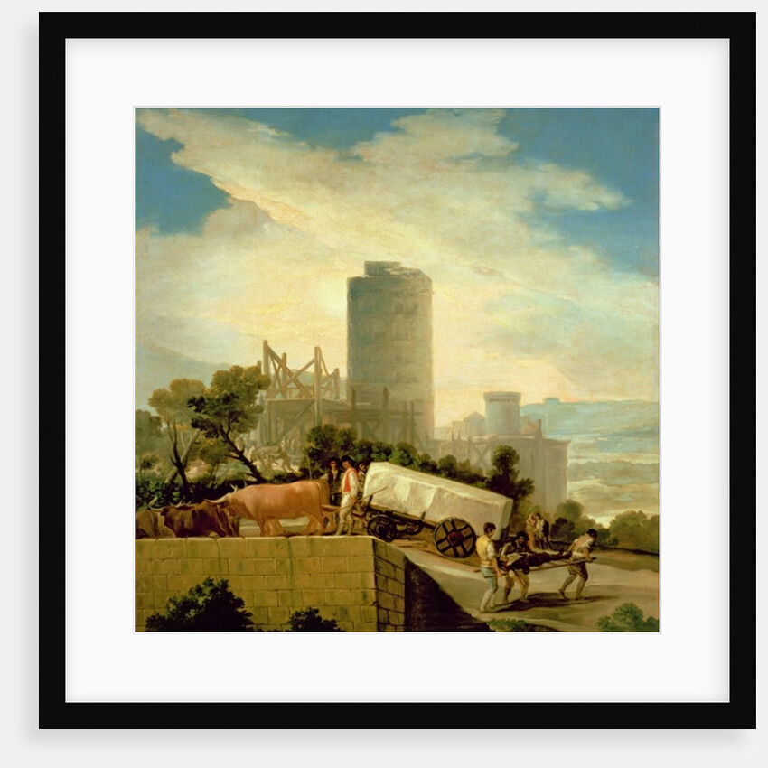 Transporting a Stone Block, 1786-87 by Francisco Jose de Goya y Lucientes