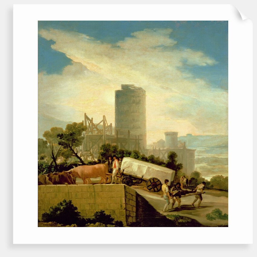 Transporting a Stone Block, 1786-87 by Francisco Jose de Goya y Lucientes