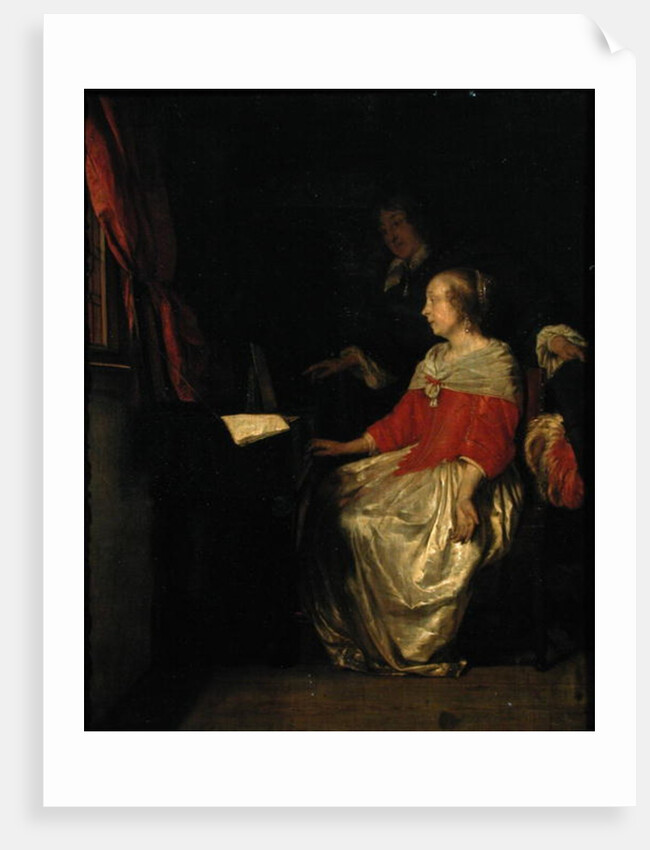 The Virginal Lesson by Gabriel Metsu