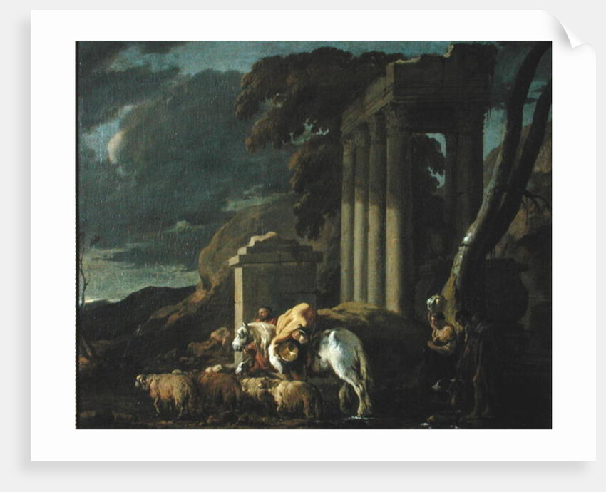 Landscape with a Ford, before 1640 by Sebastien Bourdon