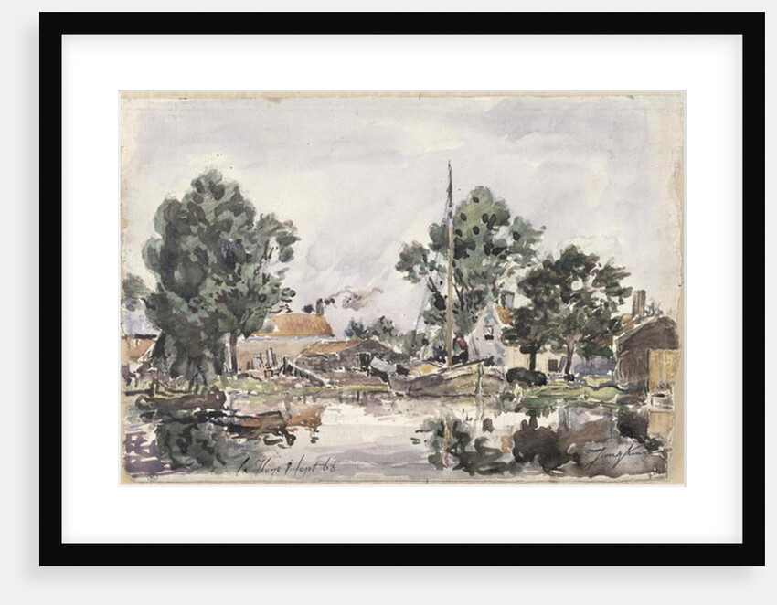 A Canal in The Hague, 1868 by Johan-Barthold Jongkind