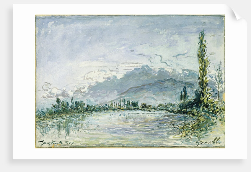 The River Isere at Grenoble, 1877 by Johan-Barthold Jongkind