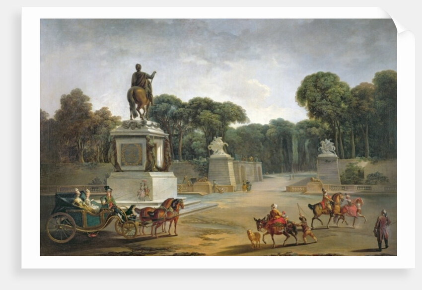 The Entrance to the Tuileries from the Place Louis XV in Paris, c.1775 by Jacques Philippe Joseph de Saint-Quentin