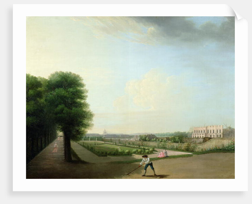 The Construction of the Place Louis XV from the Garden of the Hotel de Resnel, c.1760 by French School