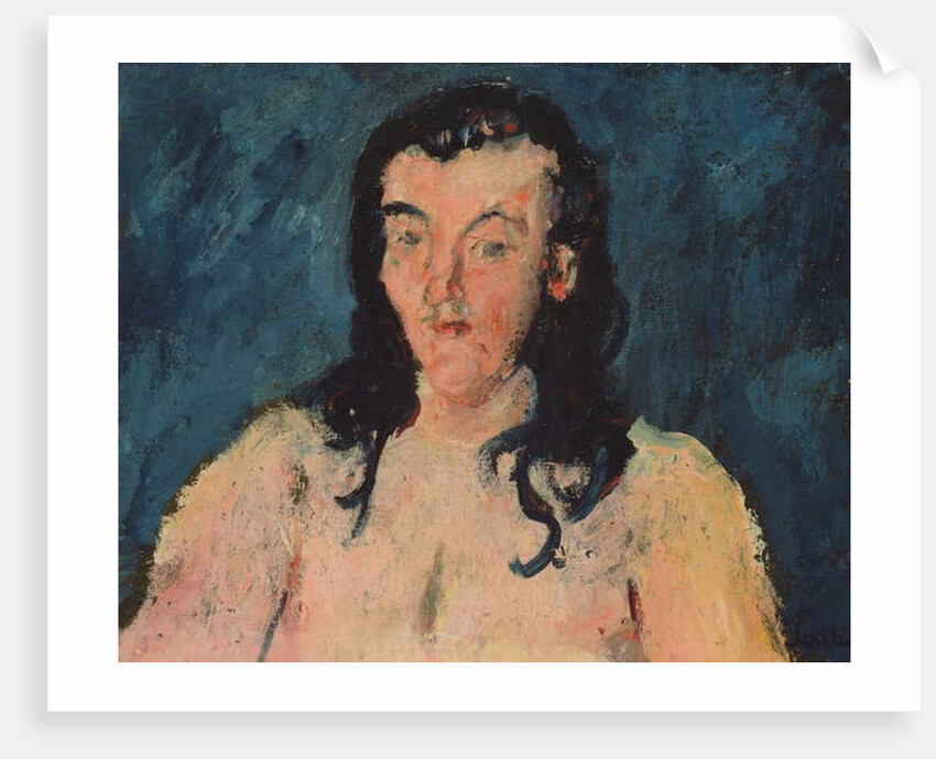 Torso with a Blue Background, 1927-28 by Chaim Soutine