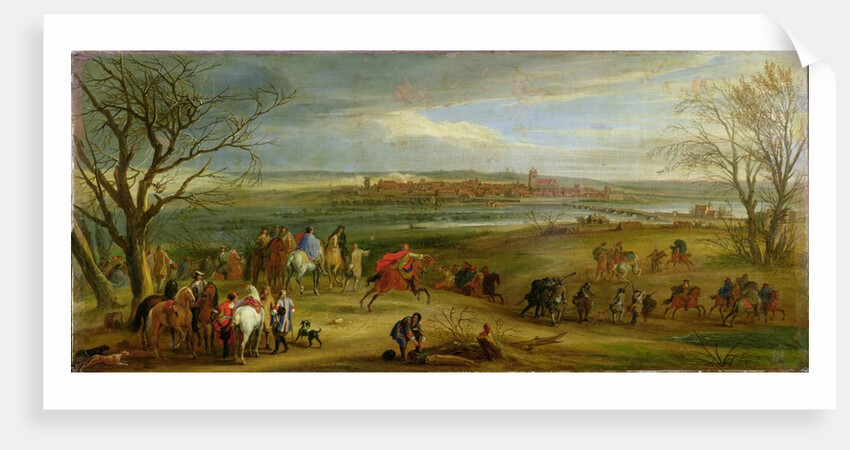 View of the Siege of Dole, 14 February 1668, after 1668 by Adam Frans Van der (and studio) Meulen