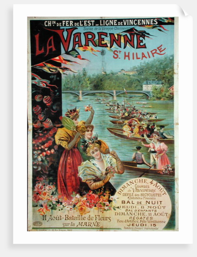 Poster advertising the Chemin de Fer de l'Est by French School