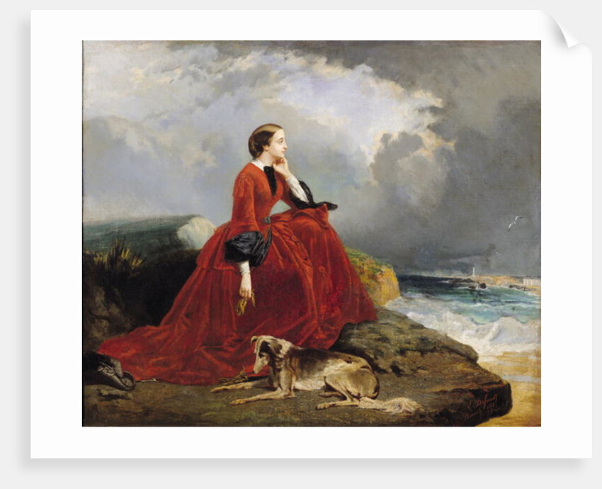 Empress Eugenie in Biarritz, 1858 by E. Defonds